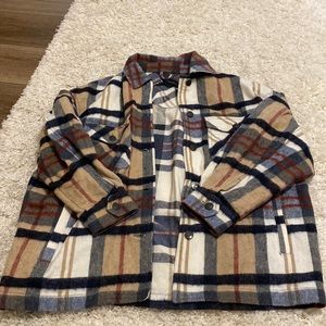Zara flannel shacket